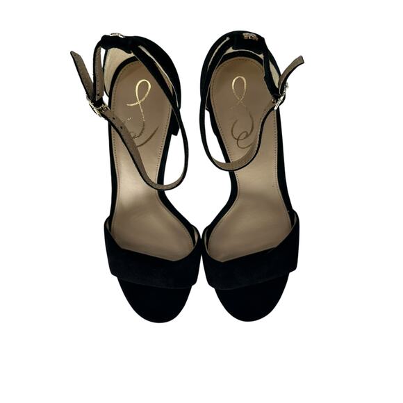 Sam Edelman Robyn Black Suede Block Heel Sandals - Size 7.5M - Picture 5 of 7